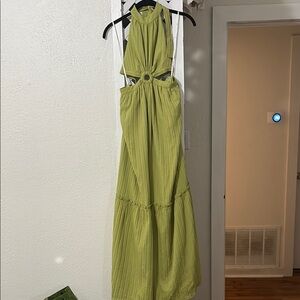Lulu's Green Halter Sundress for Weddings